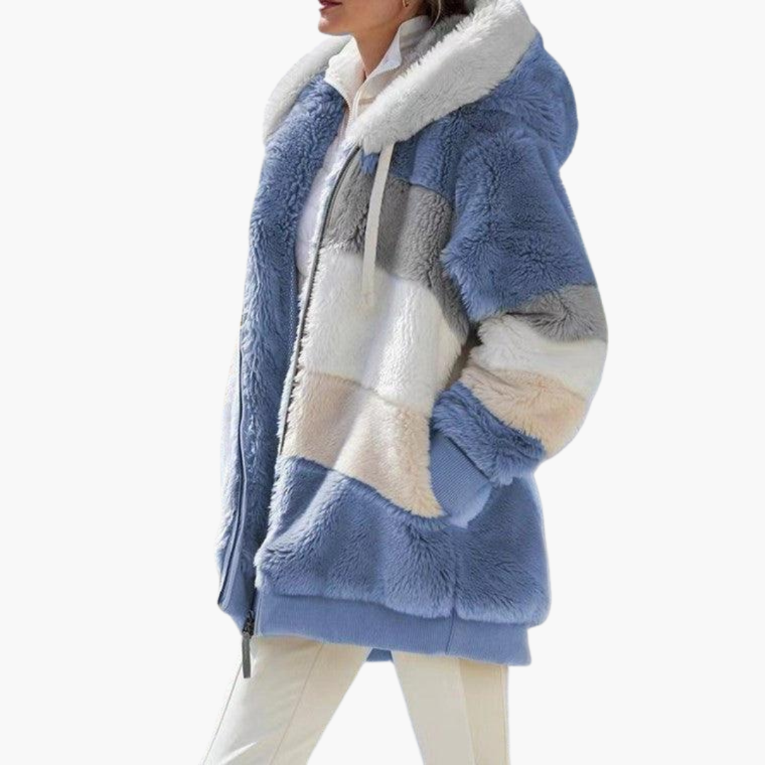 Hooded Fleece Jacket for Women – Oversized & Cozy Comfort