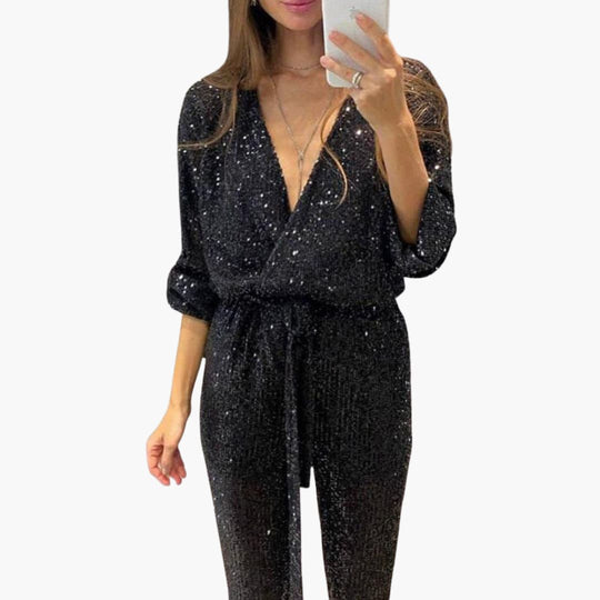 Sequin Party Jumpsuit for Women – Glamorous & Comfortable