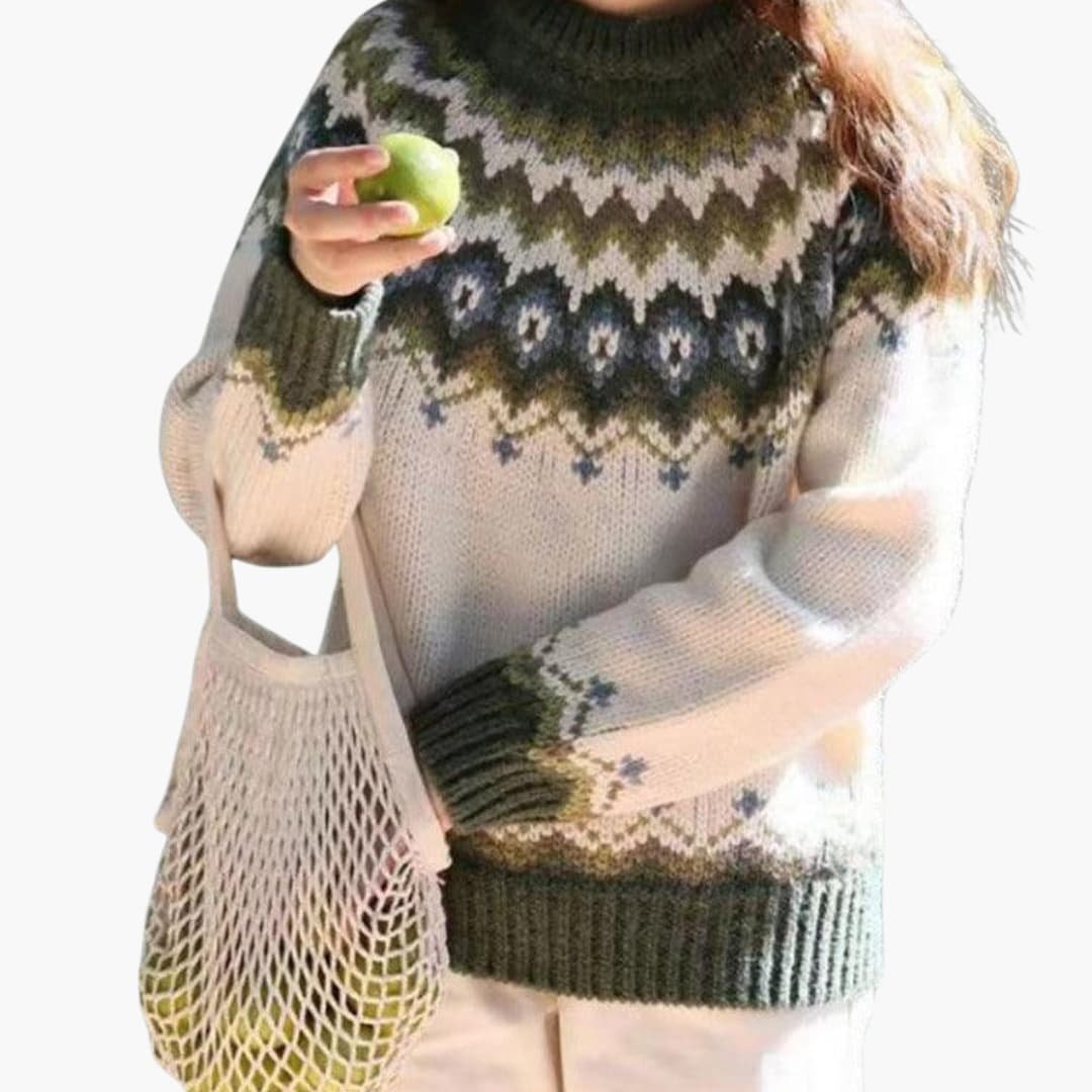 Nordic Knit Sweater for Women - Cozy, Warm & Stylish