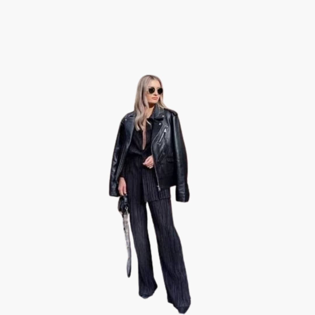 Elegant Pleated Co-ord Set - Women's Summer Outfit