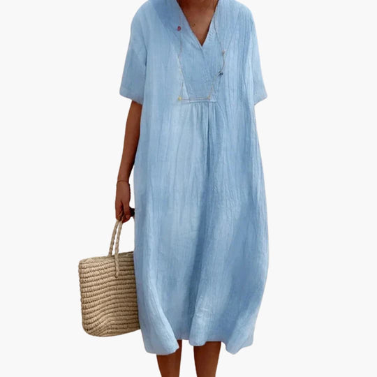 Boho Summer Dress - Women's Flowy Festival Chic Style