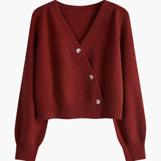 V-Neck Buttoned Cardigan for Women – Cozy & Trendy Style