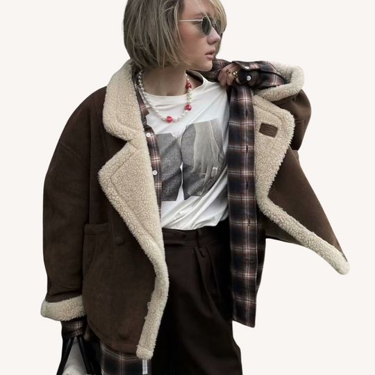 Keyla | Retro Lamb Wool Coat