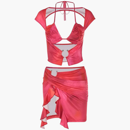 Cut Out Co-Ord Set - For Women’s Summer Beach Vibes