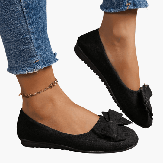 Bow Loafers – Women's Comfortable Patent Slip-On Shoes