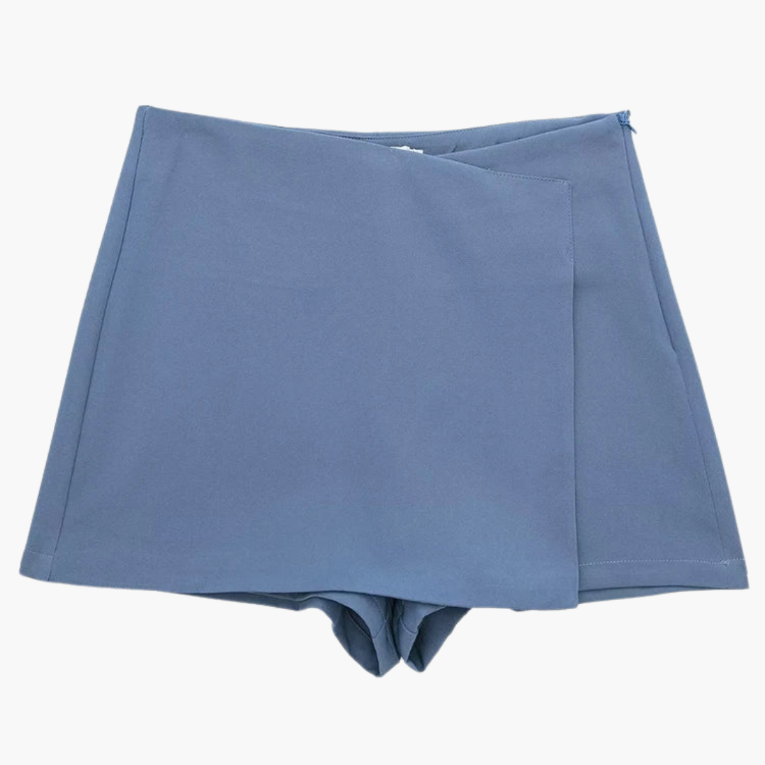 High Waisted Skort with Pleated Design - Women's Summer Comfort
