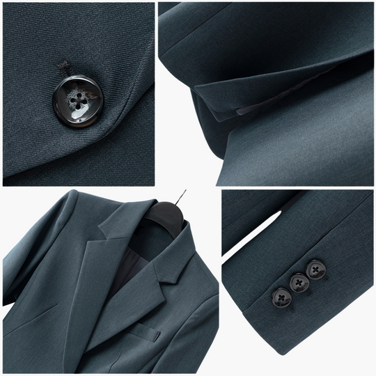 Sophisticated Blazer Set for Women - Elegant Two-Piece Suit