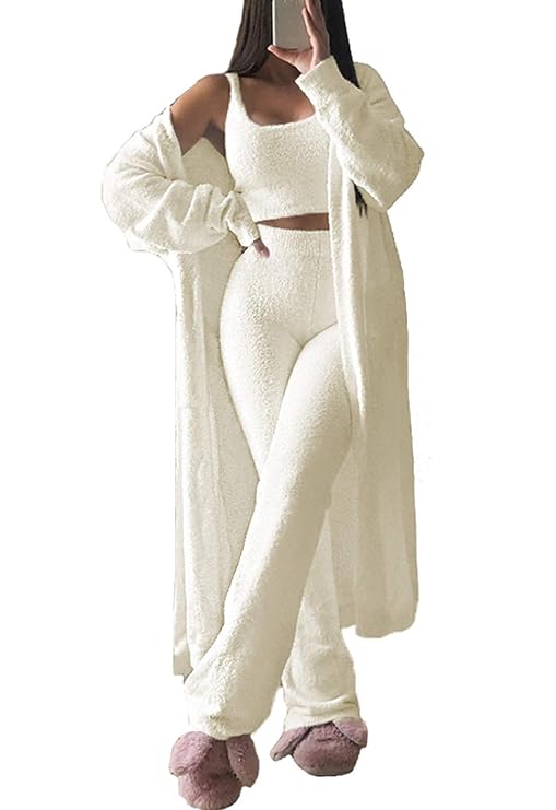 Alice - 3-Piece Cozy Lounge Set (White)