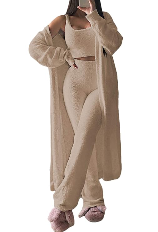 Alice - 3-Piece Cozy Lounge Set (Beige)