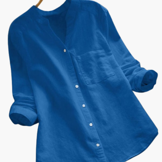 Loose Fit Blouse - Women's Casual Summer Shirt Style