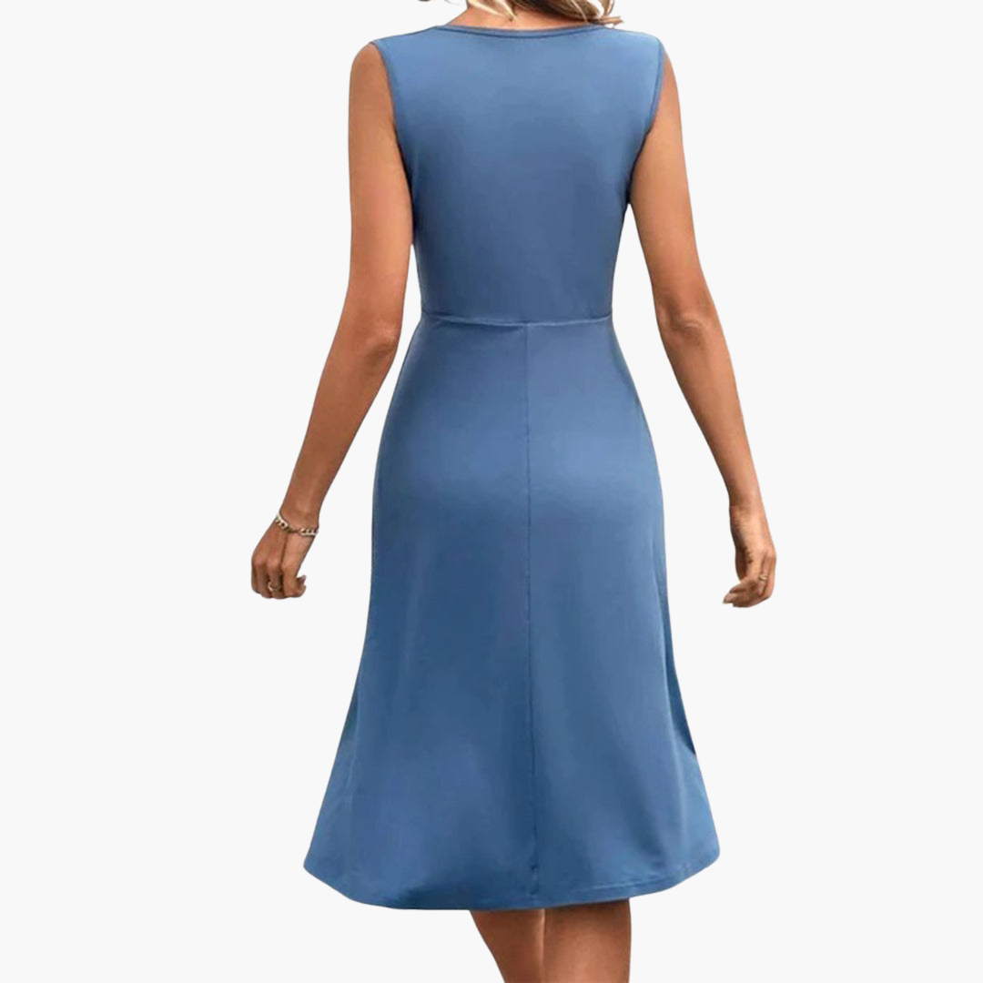 Airy Midi Dress - for Women with Knee-Length Summer Style