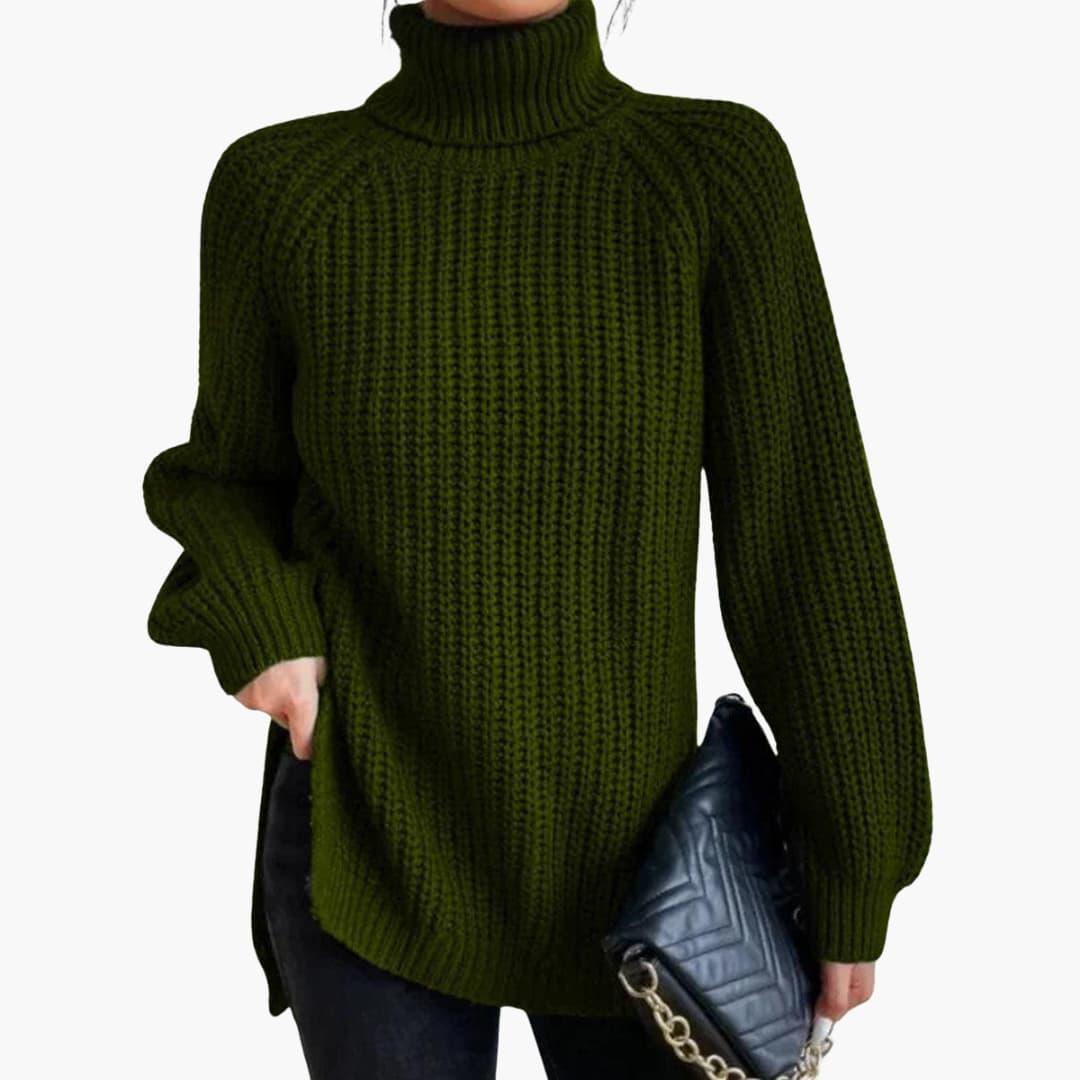 Vintage Turtleneck Sweater for Women - Cozy Knit & Stylish Fit