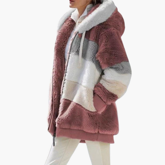 Hooded Fleece Jacket for Women – Oversized & Cozy Comfort