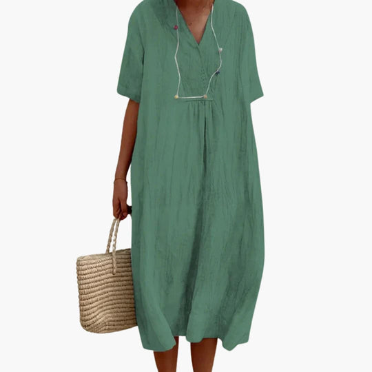 Boho Summer Dress - Women's Flowy Festival Chic Style