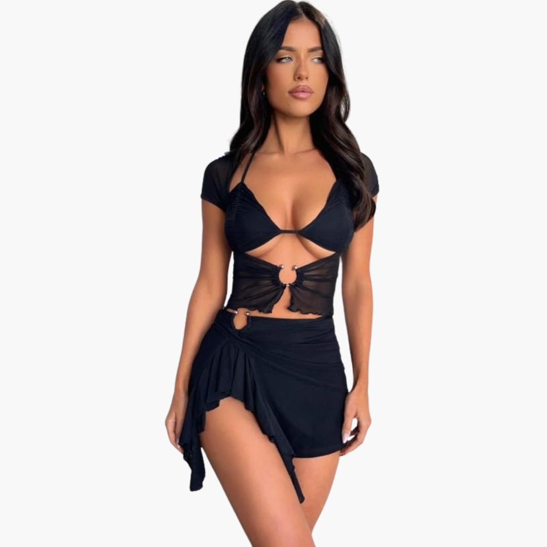 Cut Out Co-Ord Set - For Women’s Summer Beach Vibes