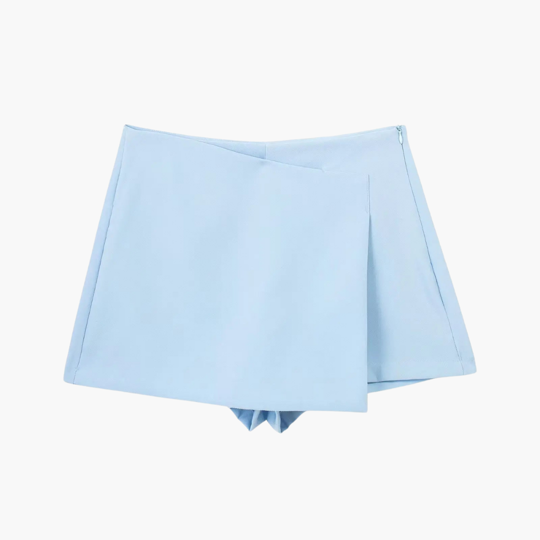 High Waisted Skort with Pleated Design - Women's Summer Comfort