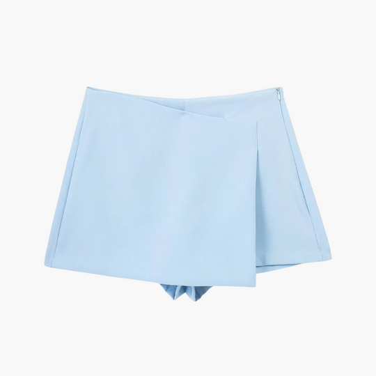 High Waisted Skort with Pleated Design - Women's Summer Comfort