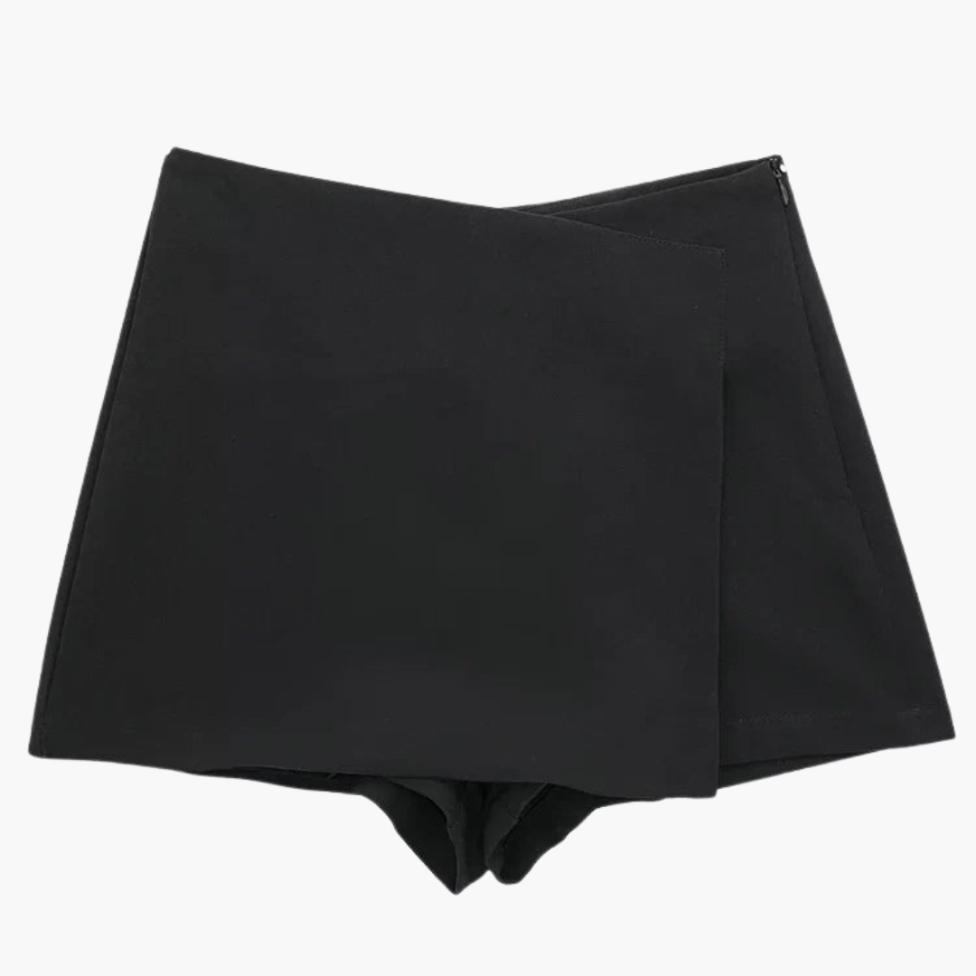 High Waisted Skort with Pleated Design - Women's Summer Comfort