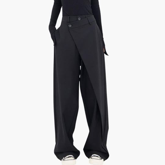 Comfortable Loose-Fitting Trousers for Women - Wide-Leg Design