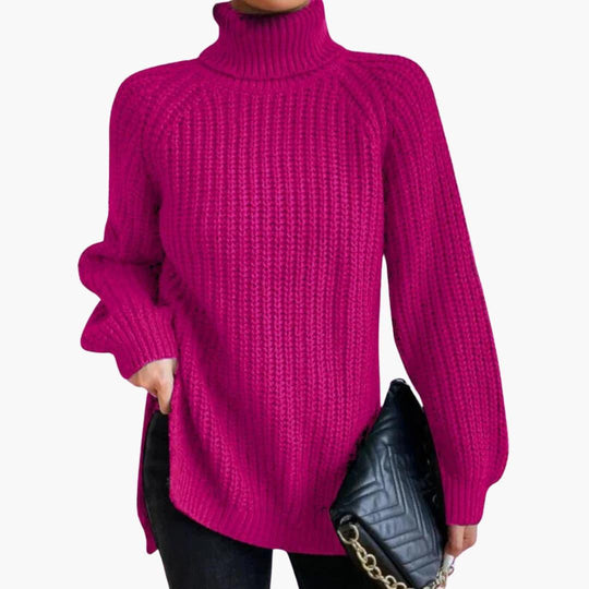Vintage Turtleneck Sweater for Women - Cozy Knit & Stylish Fit