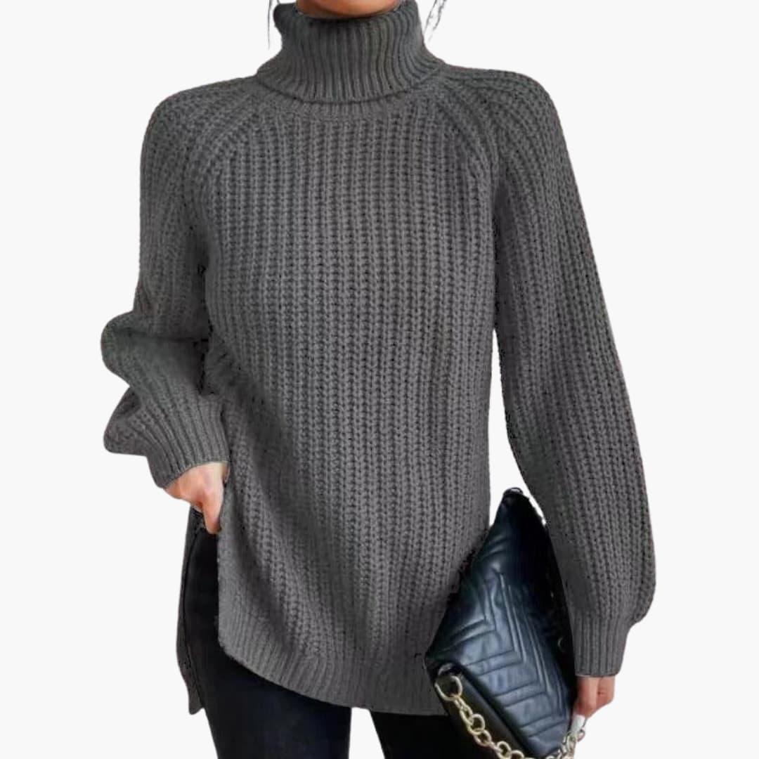 Vintage Turtleneck Sweater for Women - Cozy Knit & Stylish Fit
