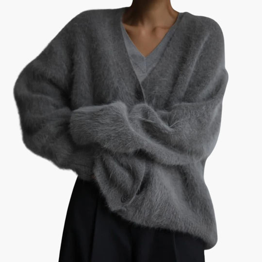 Cashmere Cardigan for Women - Soft Knit with Front Pockets - IsabellaMae