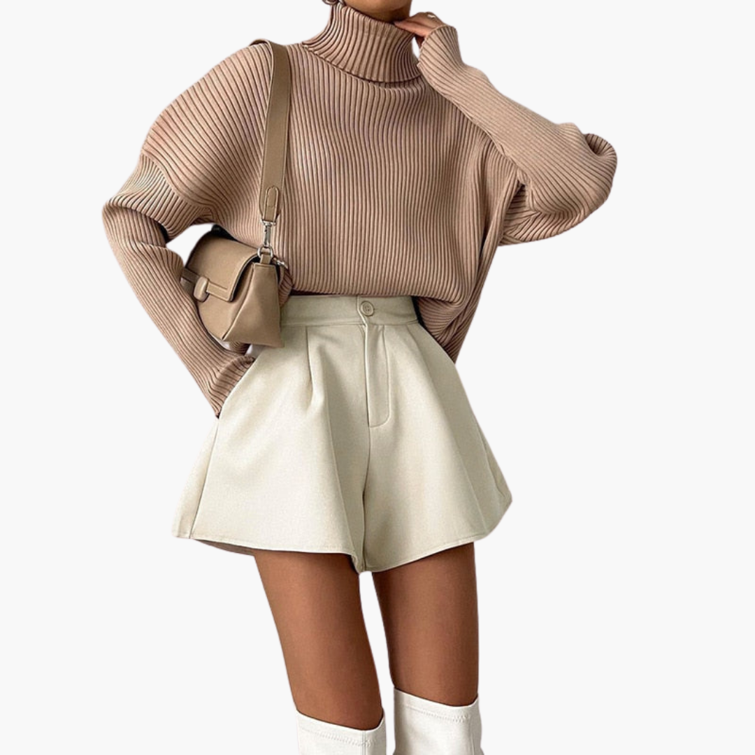 Flared Pleated Shorts - For Women’s Chic Summer Days