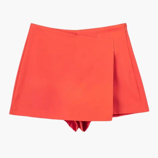 High Waisted Skort with Pleated Design - Women's Summer Comfort