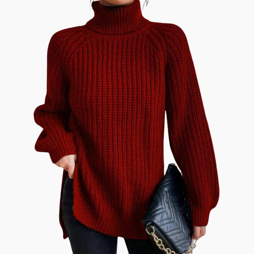 Vintage Turtleneck Sweater for Women - Cozy Knit & Stylish Fit