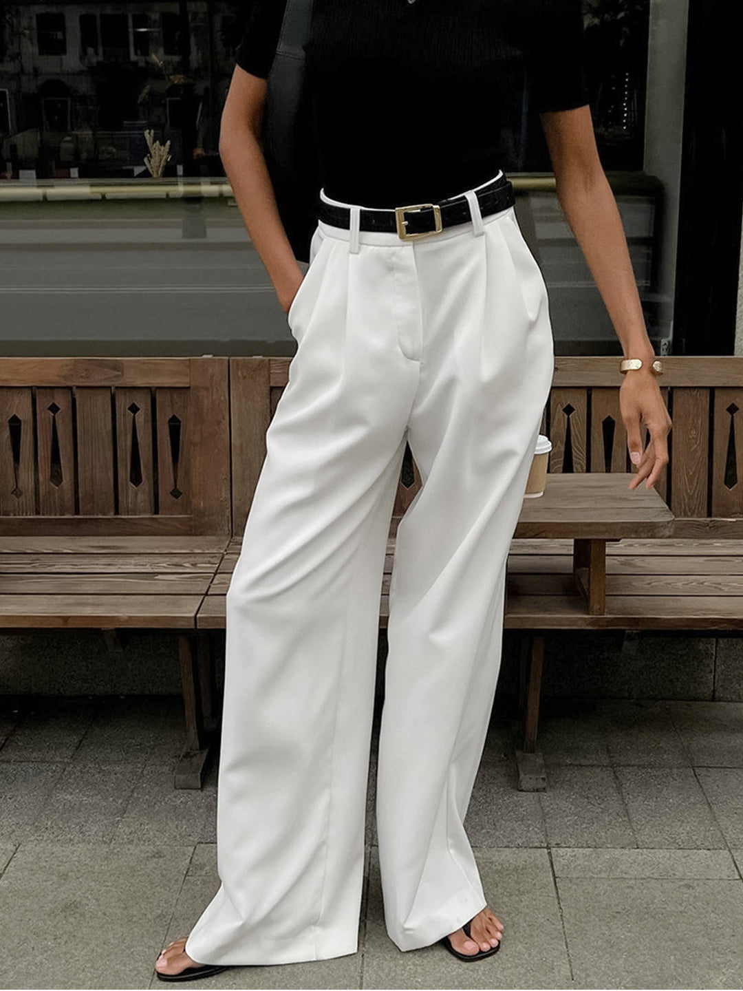 Theodora - Elegant Wide Leg Pants