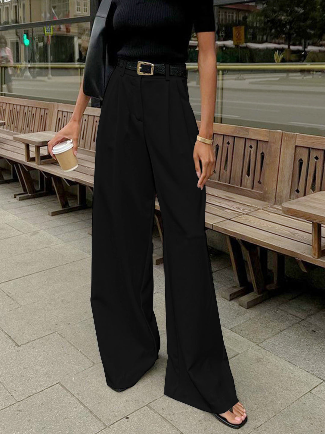 Theodora - Elegant Wide Leg Pants