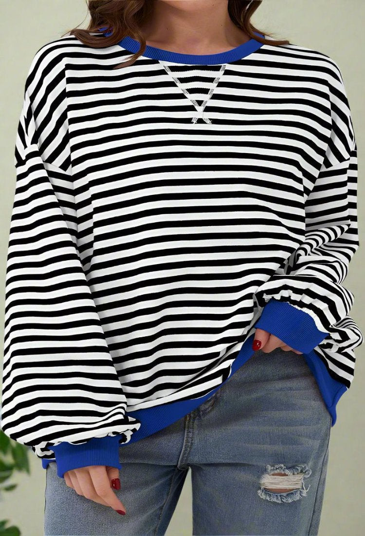 Lindsay - Striped Oversized Jumper