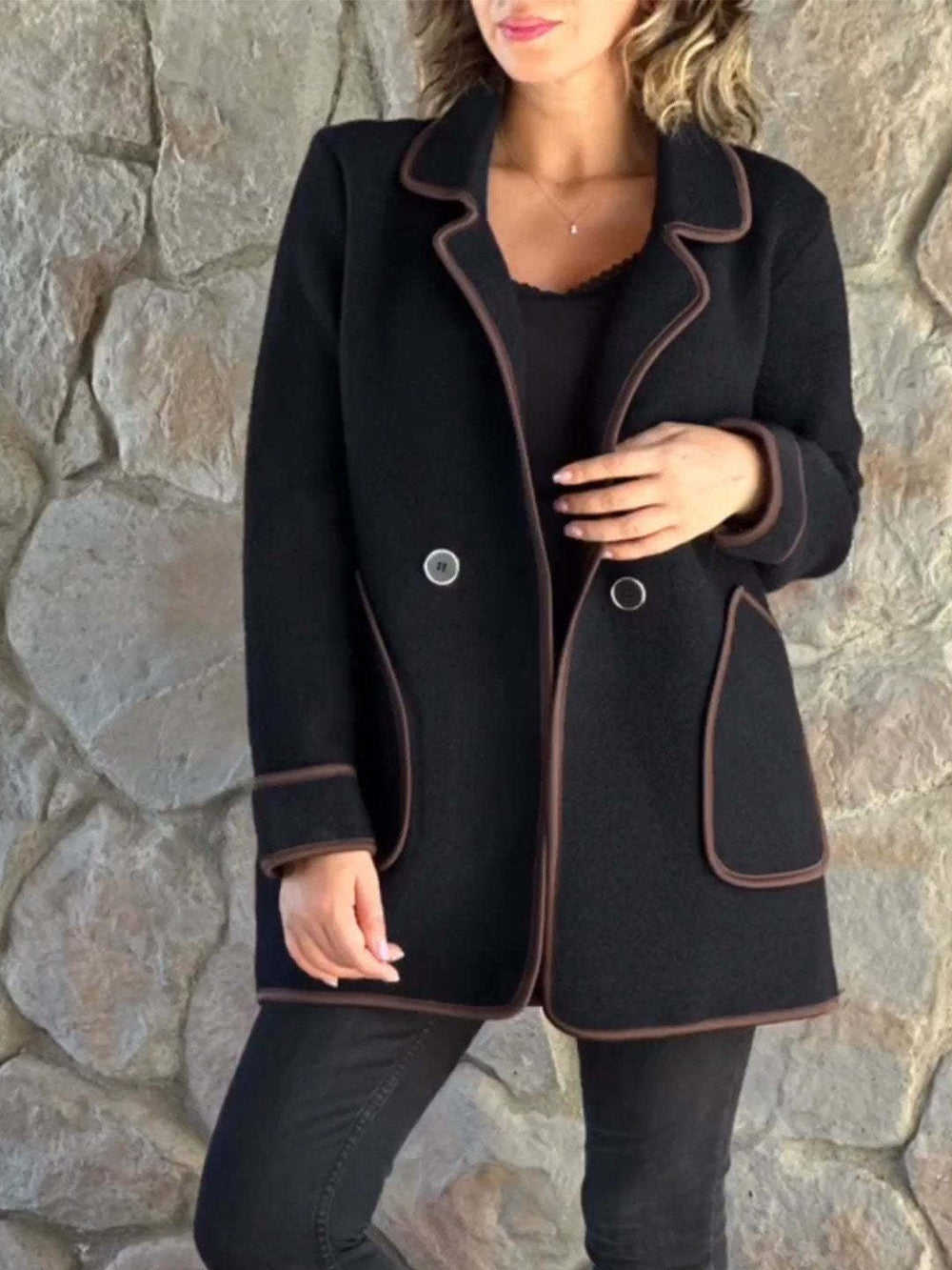 Kelis | Elegant Lapel Coat