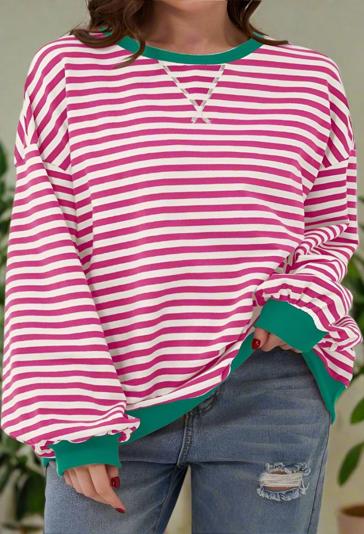 Lindsay - Striped Oversized Jumper