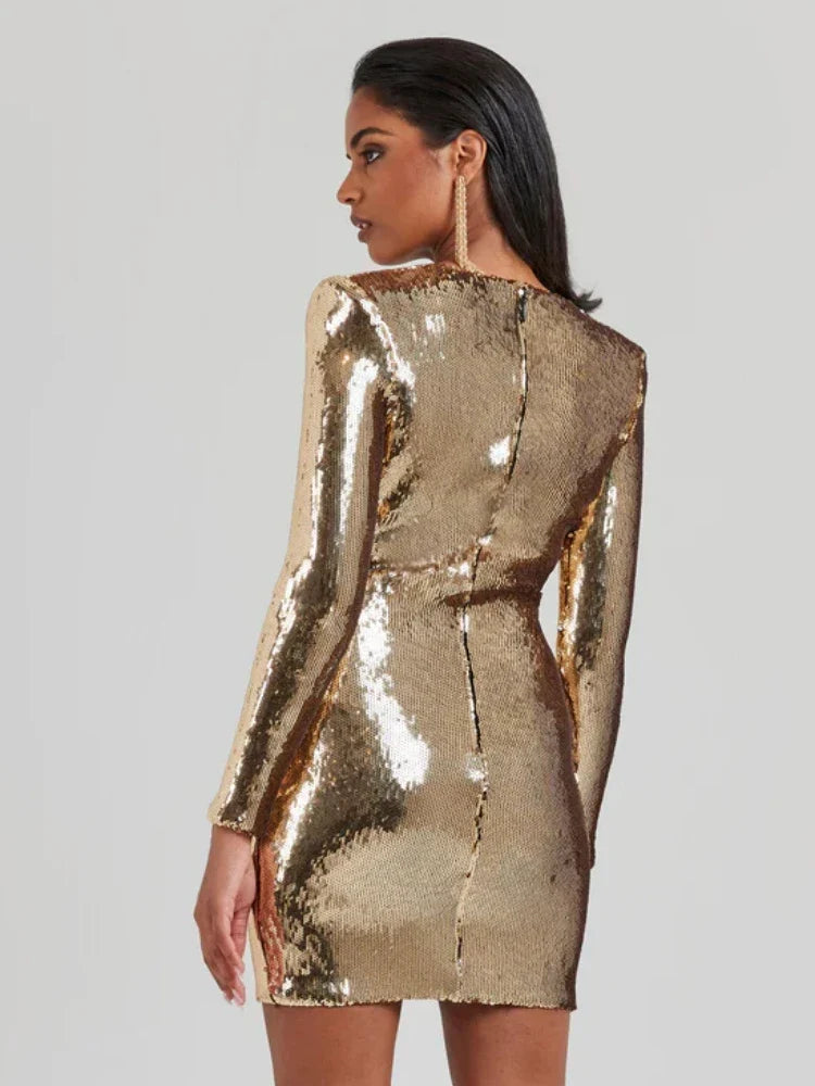 Harley | Luxurious Gold Dress