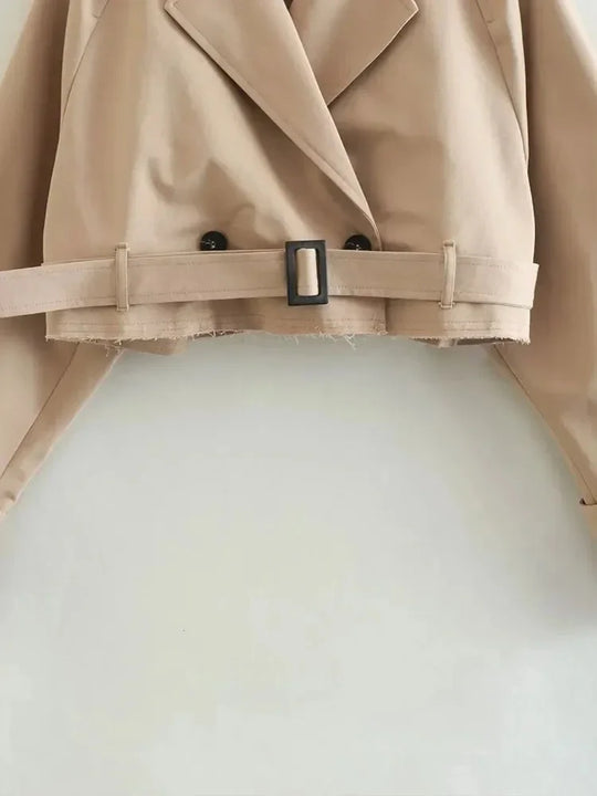 Claire | Cropped Trench Coat