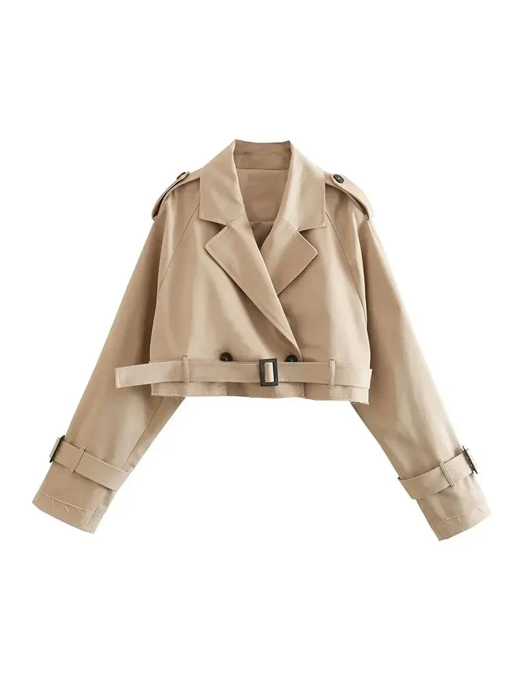 Claire | Cropped Trench Coat