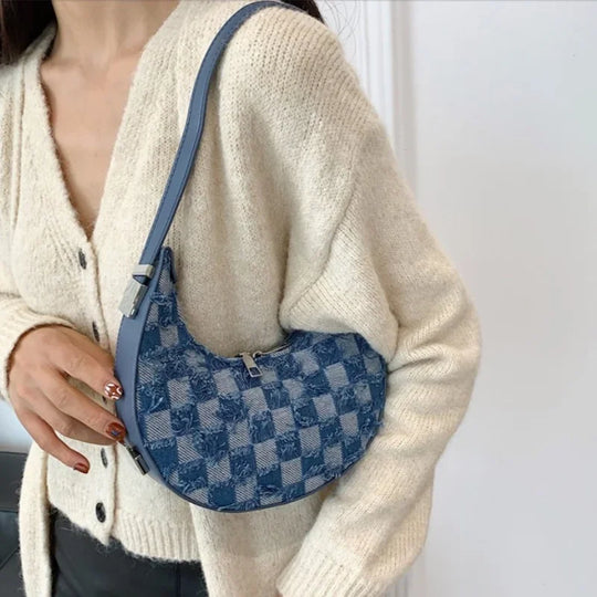 Nymeria - Check Textured Handbag