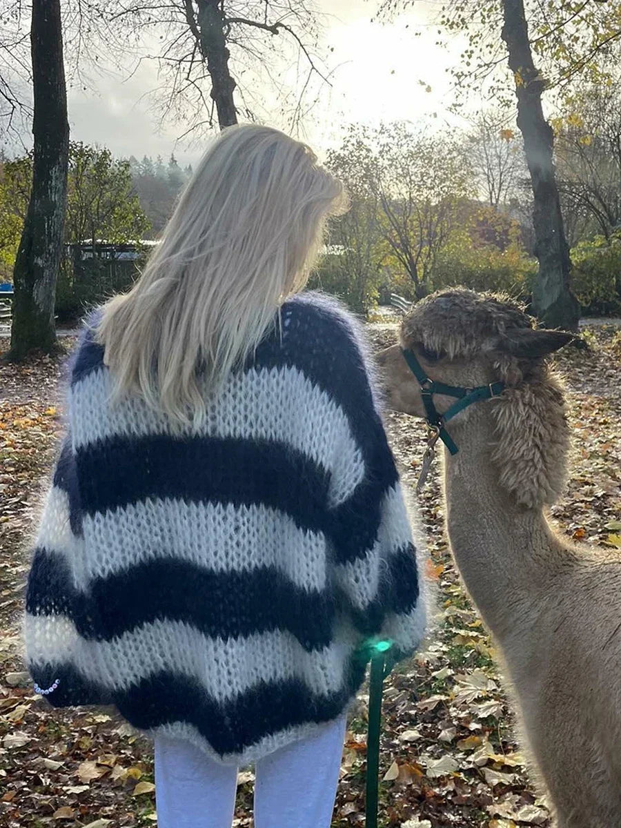 Reagan - Chunky Striped Sweater