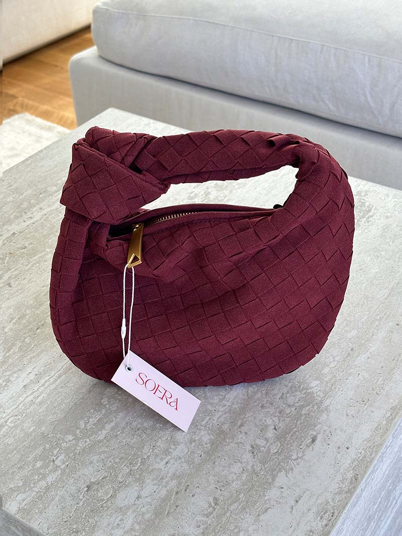 Woven Bag mini suede