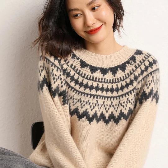 CARLA | O-NECK KNITTED SWEATER