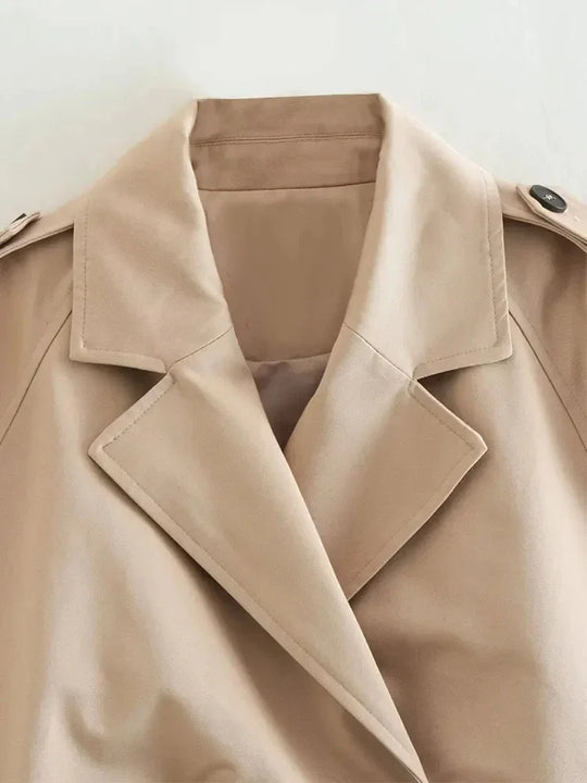 Claire | Cropped Trench Coat