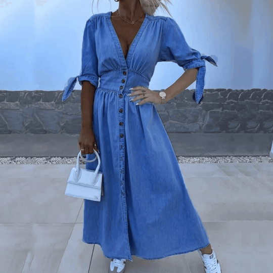 Jelke - Denim Maxi Dress