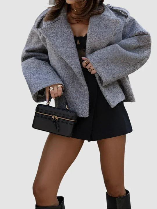 VERTELLE | BOUCLÉ CROPPED COAT