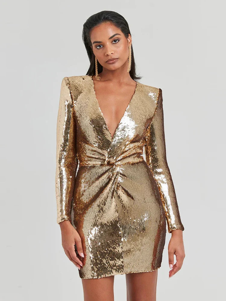 Harley | Luxurious Gold Dress