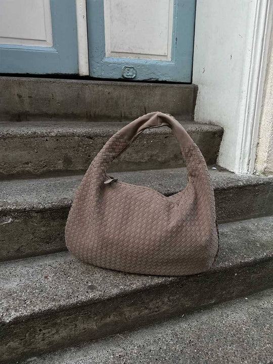 Suede Woven Bag XL