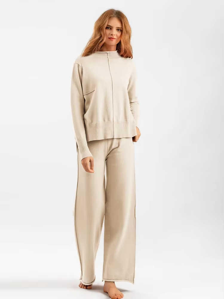 CAROLINE - KNITTED THICK WARM OVERSIZED SWEATER PANTS SET