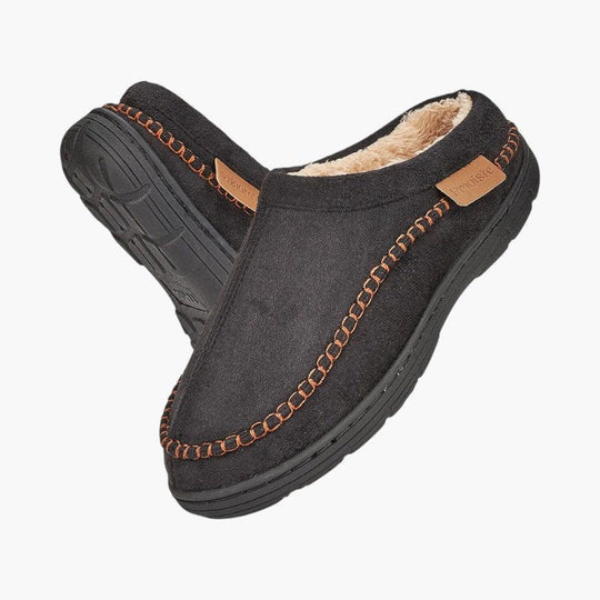 Faux Fur Slippers – Men's Warm Indoor Comfort Footwear