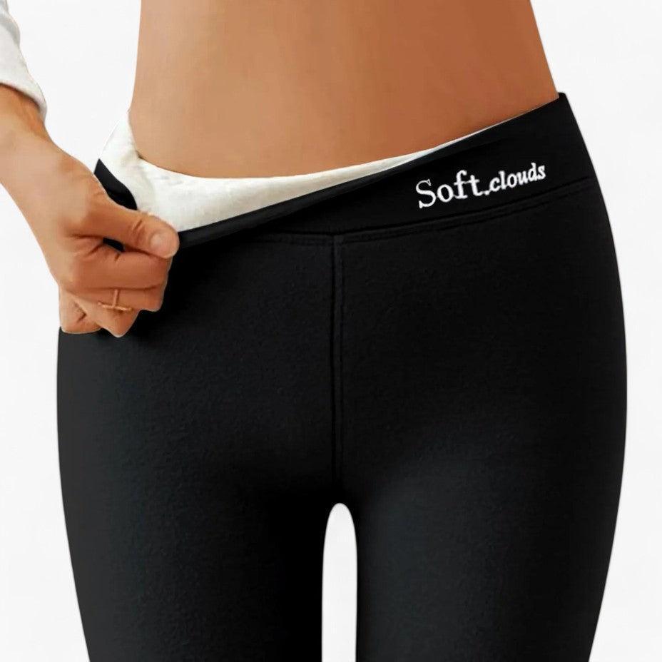 Fleece Lined Leggings for Women - High Waisted Thermal Tights