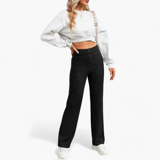 Elasticated Waist Trousers for Women - Comfortable Shaping Fit